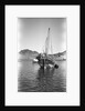 A small Yemeni sambuk lies at anchor, Ma'alla by Alan Villiers