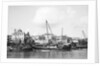Booms anchored along the waterfront at Mombasa, Kenya by Alan Villiers