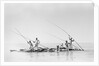 Imported ship-building timbers were poled from dhow to boatyard by Alan Villiers
