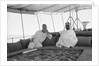 Sheikh Ahmad bin Jabir al-Sabah, Ruler of Kuwait, seated with the British Political Agent, Major A. C. Galloway by Alan Villiers