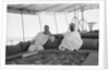 Sheikh Ahmad bin Jabir al-Sabah, Ruler of Kuwait, seated with the British Political Agent, Major A. C. Galloway by Alan Villiers