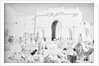 Mukalla West Gate camel park by Alan Villiers