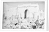 Mukalla West Gate camel park by Alan Villiers