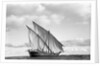 A lightly laden boom sailing towards Rufiji by Alan Villiers