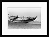 Decorated stern and deck hull of a large sambuk, beached at Aden by Alan Villiers