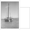Typical Lamu dhow at anchor by Alan Villiers