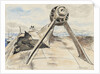 Tirpitz' 6.7.45 starboard propeller bracket and shaft by Stephen Bone