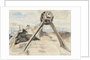 Tirpitz' 6.7.45 starboard propeller bracket and shaft by Stephen Bone