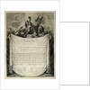 Lloyds Patriotic Fund Certificate presenting a sword to captain Henry Digby, 4 December 1805. by Edward Scriven