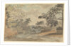 View up a river with wooded banks by Gabriel Bray