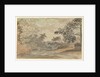 View up a river with wooded banks by Gabriel Bray