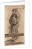A sailor sentinel on the 'Pallas's' gangway by Gabriel Bray