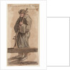 A sailor sentinel on the 'Pallas's' gangway by Gabriel Bray
