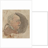 Profile of a middle-aged man with a pigtail by Gabriel Bray