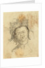 Head of a native wearing a headdress by Gabriel Bray