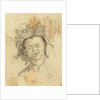 Head of a native wearing a headdress by Gabriel Bray