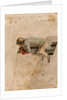 Bray Album: 'A Seaman fishing off a gun, January 1775' by Gabriel Bray