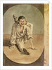 Oriental seaman with his left leg tucked behind his head by Gabriel Bray