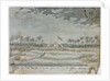 A View of Fort Apolonia & the canoe landing the officer thro' the Surf, March 1775 by Gabriel Bray