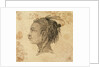Head of a West African woman in left profile by Gabriel Bray