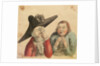 Two male figures, one with a large cocked hat and a quizzing glass by Gabriel Bray