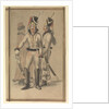 Figures in Russian (?) military uniform by Gabriel Bray