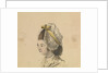 Head of a woman in a frilled cap by Gabriel Bray