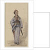 A Japanese girl with a parasol by James Henry Butt