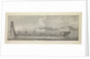 Plates of Captain Cook Voyages, Volume I. A war canoe of New Zealand, with a view of Gable End foreland by Sydney Parkinson