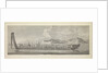Plates of Captain Cook Voyages, Volume I. A war canoe of New Zealand, with a view of Gable End foreland by Sydney Parkinson