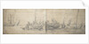 Two kaags ashore on the end of a hard by Willem van de Velde the Elder