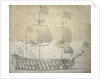 Portrait of the 'Britannia', 100 guns, built in 1682 and rebuilt in 1700 by Willem van de Velde the Elder