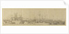 The decorated pontoon before Whitehall by Willem van de Velde the Elder