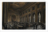 Officers dining in the Painted Hall during WWII by Muirhead Bone