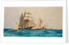 The Q-ship, HM schooner 'Prize, engaged with the German submarine 'U93', 30 April 1917 by Charles Dixon