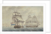 Two Dutch frigates by unknown
