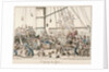 Crossing the Line by George Cruikshank
