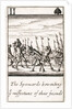 1588 Armada Playing Cards, II of Spades. 'The Spaniards bewailing ye missfortune of their friends' by unknown