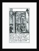 1588 Armada Playing Cards, III of Spades. 'Queene Eliz. with Nobles and Gentry and a great number of people giving God humble thanks in St Pauls Church and having set upp the Ensignes taken from the Spaniards' by unknown