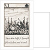1588 Armada Playing Cards, VI of Spades. 'More then halfe ye Spanish Fleet Taken and Sunck' by unknown