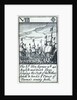 1588 Armada Playing Cards, VIII of Diamonds. 'The Ld, Hen: Seymor wth 40 English and Dutch ships keeping the Coast of the Netherlands to hinder ye Prince of Parma's coming forth' by unknown