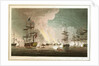 Bombardment of Algiers. From a plan by Sir J Brisbane by Thomas Whitcombe