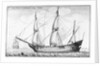 Navis Mercatoria Hollandica vulgo Vliet by Wenceslaus Hollar