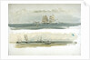 Two Studies of Ships and Tugs by William Lionel Wyllie