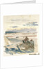 Figures on a beach, probably at Ambleteuse by William Lionel Wyllie