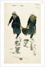 Two fisherwomen carrying the catch, Northern France by William Lionel Wyllie