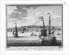 Nieu Amsterdam, een stedeken in Noord Amerikaes. Nieu Hollant op het eilant Mankattan: namaels Nieu Jork genaemt, toen het geraekte in't gebiet der Engelschen' by Peter Schenk