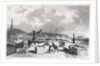 Plymouth Breakwater from the West by Thomas Allom