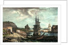 Stonehouse Bridge from Richmond Walk. Illustrations of Plymouth, Devonport, etc No.2 by GR Sartorius