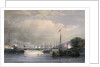 Her Majesty and Prince Albert, Proceeding in the State Barge to land at the Royal Dockyard, Devonport by Nicholas Condy
